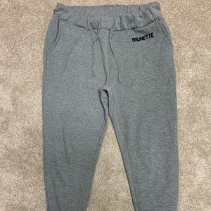 BRUNETTE grey sweat pants
